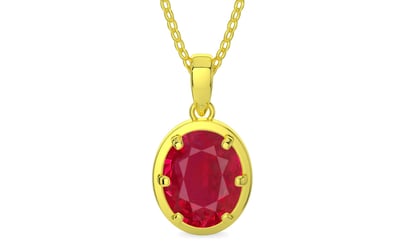 Panchdhatu Ruby Pendant Limited Quality (P8)