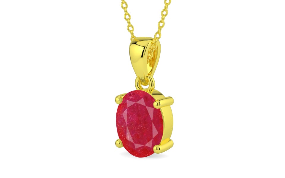 Panchdhatu Ruby Pendant Prime Quality (P10)