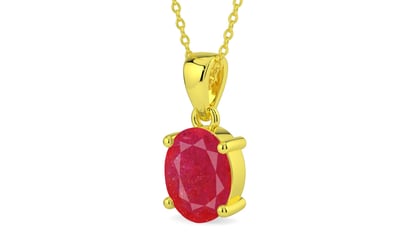 Panchdhatu Ruby Pendant Prime Quality (P10)