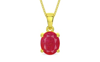 Panchdhatu Ruby Pendant Prime Quality (P10)