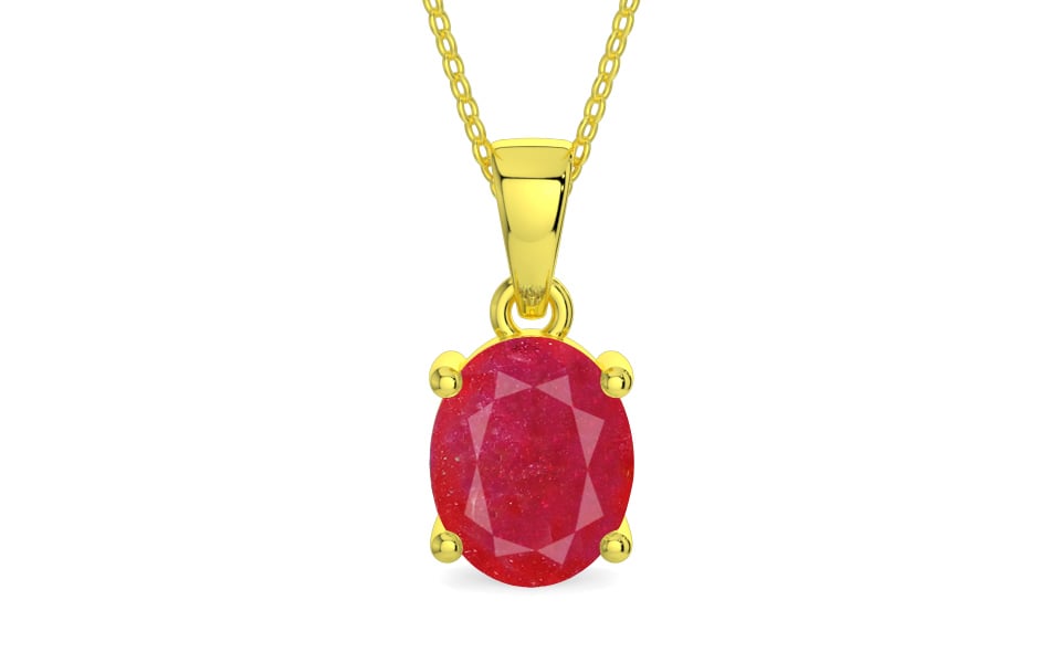 Panchdhatu Ruby Pendant Prime Quality (P10)