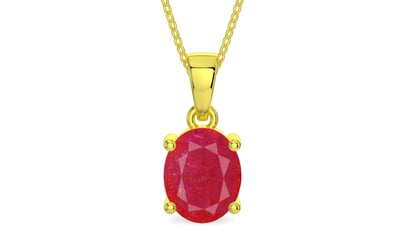 Panchdhatu Ruby Pendant Prime Quality (P10)