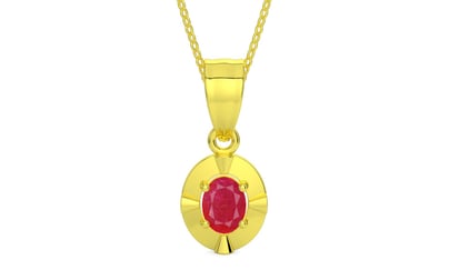 Panchdhatu Ruby Pendant Prime Quality (P11)