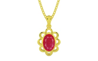 Panchdhatu Ruby Pendant Prime Quality (P3)