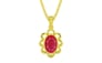 Panchdhatu Ruby Pendant Prime Quality (P3)