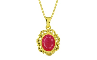 Panchdhatu Ruby Pendant Prime Quality (P5)
