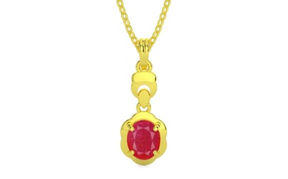 Panchdhatu Ruby Pendant Prime Quality (P6)