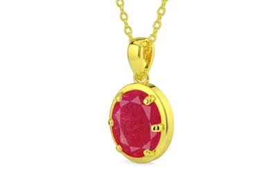 Panchdhatu Ruby Pendant Prime Quality (P8)