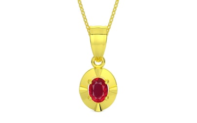 Panchdhatu Ruby Pendant Rare Quality (P11)