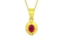 Panchdhatu Ruby Pendant Rare Quality (P11)