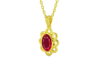 Panchdhatu Ruby Pendant Rare Quality (P3)