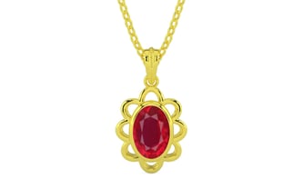 Panchdhatu Ruby Pendant Rare Quality (P3)