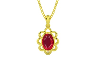 Panchdhatu Ruby Pendant Rare Quality (P3)