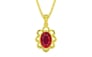Panchdhatu Ruby Pendant Rare Quality (P3)