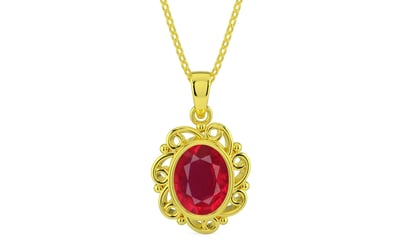 Panchdhatu Ruby Pendant Rare Quality (P5)
