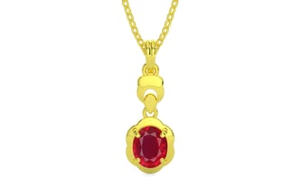 Panchdhatu Ruby Pendant Rare Quality (P6)