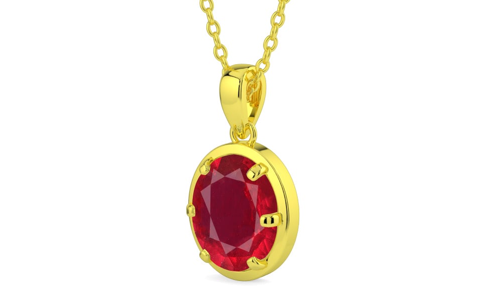 Panchdhatu Ruby Pendant Rare Quality (P8)