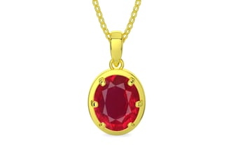 Panchdhatu Ruby Pendant Rare Quality (P8)