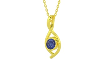 Panchdhatu Thailand Blue Sapphire Pendant Fine Quality (P1)