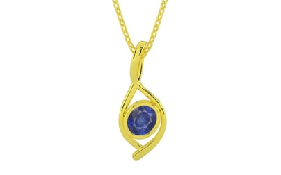Panchdhatu Thailand Blue Sapphire Pendant Fine Quality (P1)