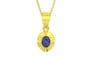 Panchdhatu Thailand Blue Sapphire Pendant Fine Quality (P11)