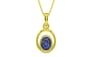Panchdhatu Thailand Blue Sapphire Pendant Fine Quality (P12)