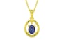 Panchdhatu Thailand Blue Sapphire Pendant Fine Quality (P2)
