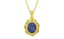 Panchdhatu Thailand Blue Sapphire Pendant Fine Quality (P5)