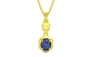 Panchdhatu Thailand Blue Sapphire Pendant Fine Quality (P6)