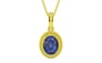 Panchdhatu Thailand Blue Sapphire Pendant Fine Quality (P7)