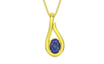 Panchdhatu Thailand Blue Sapphire Pendant Fine Quality (P9)