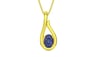 Panchdhatu Thailand Blue Sapphire Pendant Fine Quality (P9)