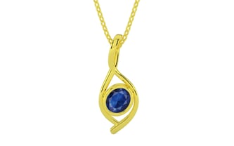 Panchdhatu Thailand Blue Sapphire Pendant Limited Quality (P1)
