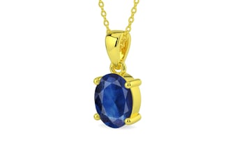 Panchdhatu Thailand Blue Sapphire Pendant Limited Quality (P10)