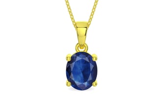 Panchdhatu Thailand Blue Sapphire Pendant Limited Quality (P10)