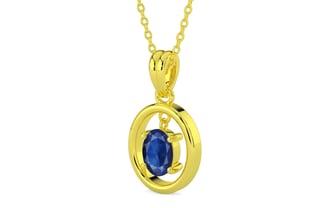 Panchdhatu Thailand Blue Sapphire Pendant Limited Quality (P2)