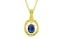 Panchdhatu Thailand Blue Sapphire Pendant Limited Quality (P2)
