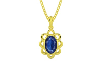 Panchdhatu Thailand Blue Sapphire Pendant Limited Quality (P3)