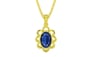 Panchdhatu Thailand Blue Sapphire Pendant Limited Quality (P3)