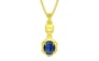 Panchdhatu Thailand Blue Sapphire Pendant Limited Quality (P6)