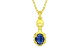 Panchdhatu Thailand Blue Sapphire Pendant Limited Quality (P6)