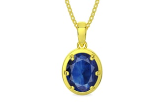 Panchdhatu Thailand Blue Sapphire Pendant Limited Quality (P8)