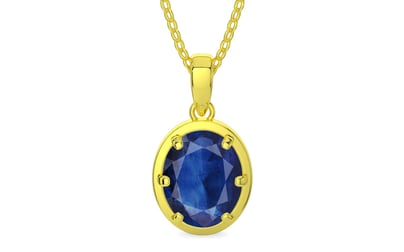 Panchdhatu Thailand Blue Sapphire Pendant Limited Quality (P8)