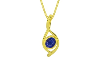 Panchdhatu Thailand Blue Sapphire Pendant Prime Quality (P1)