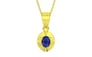 Panchdhatu Thailand Blue Sapphire Pendant Prime Quality (P11)
