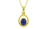 Panchdhatu Thailand Blue Sapphire Pendant Prime Quality (P12)