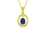Panchdhatu Thailand Blue Sapphire Pendant Prime Quality (P2)