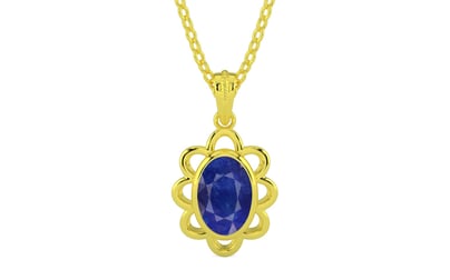 Panchdhatu Thailand Blue Sapphire Pendant Prime Quality (P3)