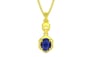 Panchdhatu Thailand Blue Sapphire Pendant Prime Quality (P6)