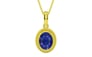 Panchdhatu Thailand Blue Sapphire Pendant Prime Quality (P7)